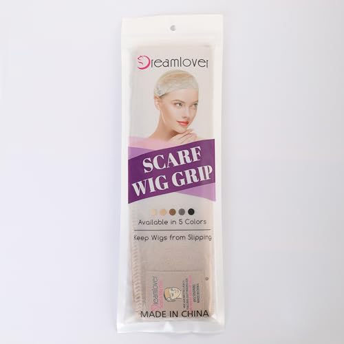 Dreamlover Wig Grip Bands Headband for Keeping Wigs in Place Tan 2 Pieces
