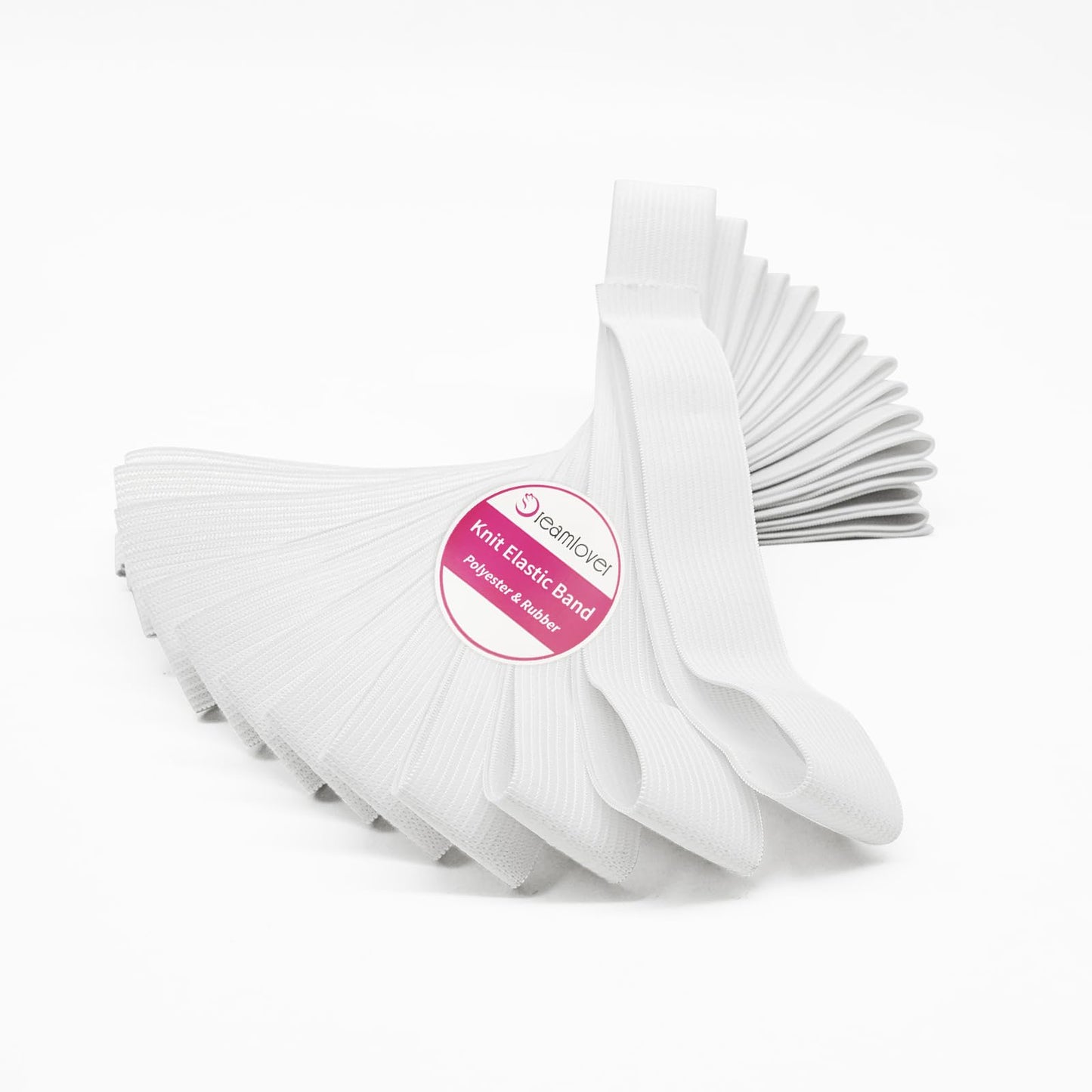 Dreamlover White Elastic Spool 1 Inch x 6 Yards