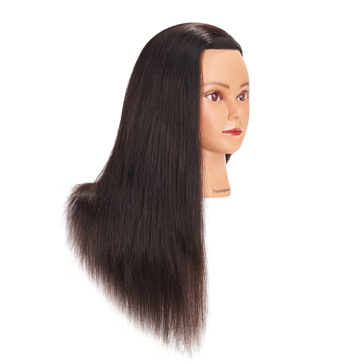 Traininghead 2022 Female Mannequin Head 100 Human Hair Hairdresser Training Practice Head Cosmeto...