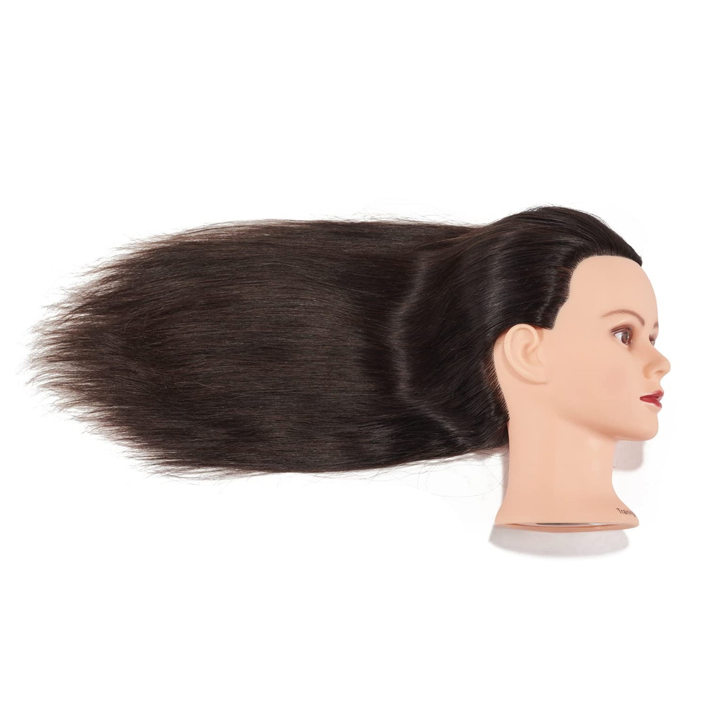 Traininghead 2022 Female Mannequin Head 100 Human Hair Hairdresser Training Practice Head Cosmeto...