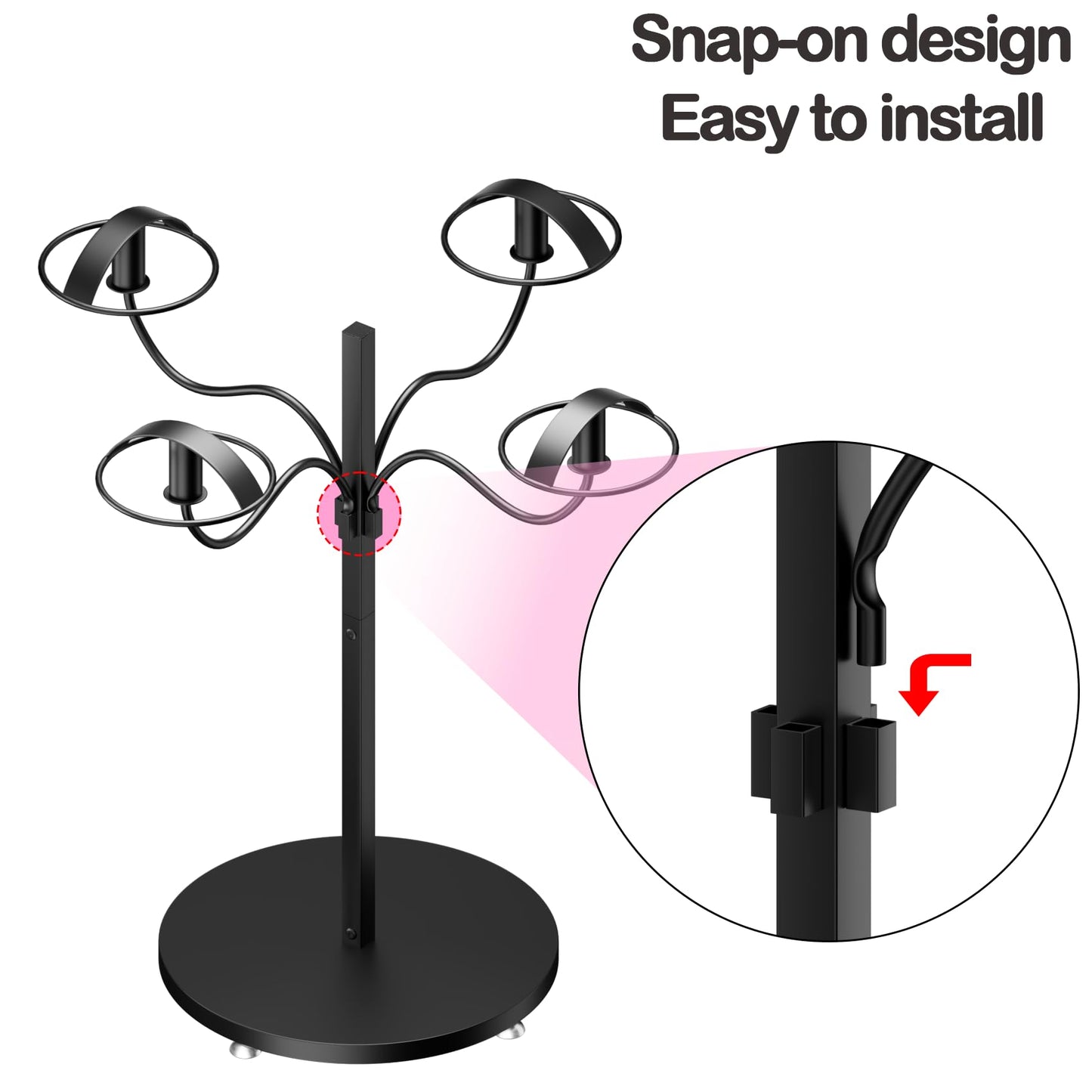 Lhysn Wig Stands Multiple Wig Hanger Display Rack Holder Storage Organizer for Mannequin Head Me...