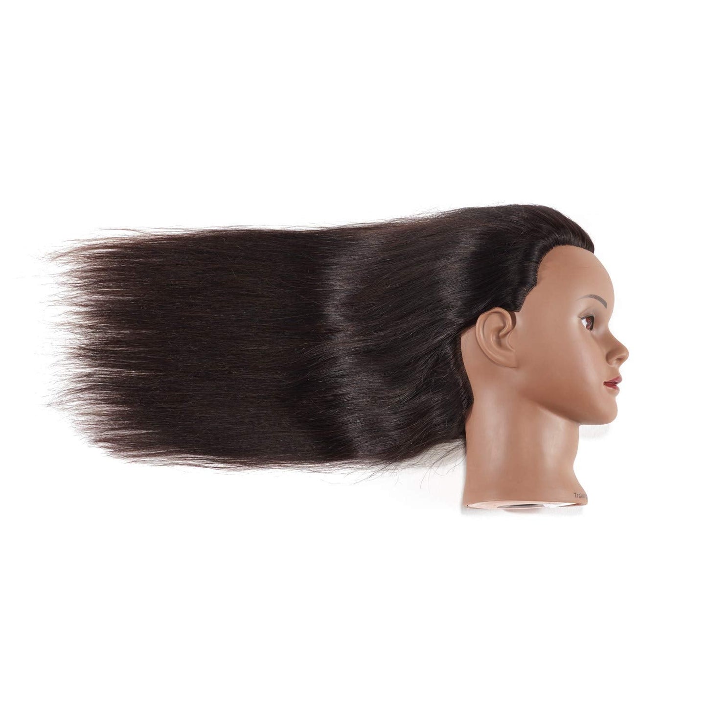2022" 100 Human Hair Mannequin Head Training Head Cosmetology Manikin Head Doll Head with Free Cl...