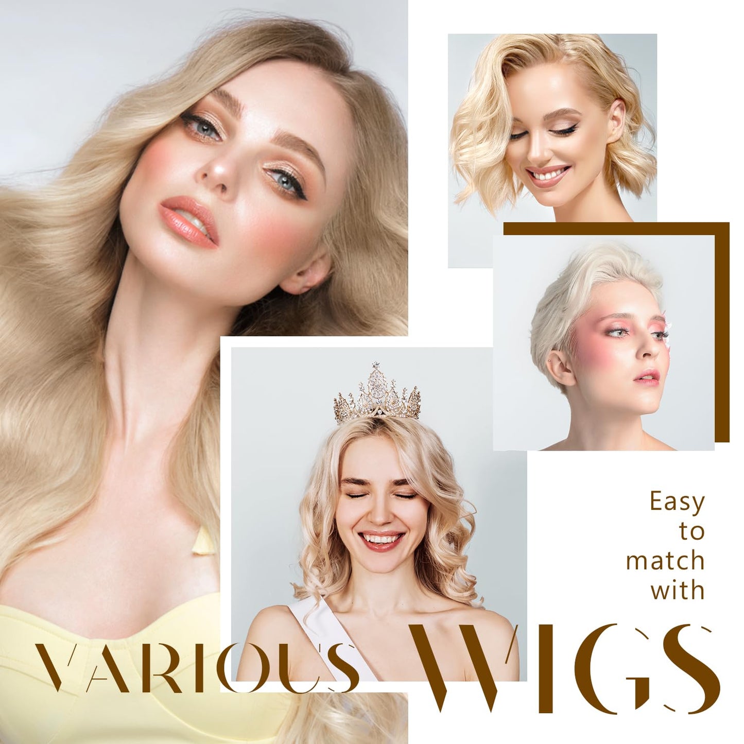 Dreamlover Wig Grip Band for Women Nude 2 Pieces