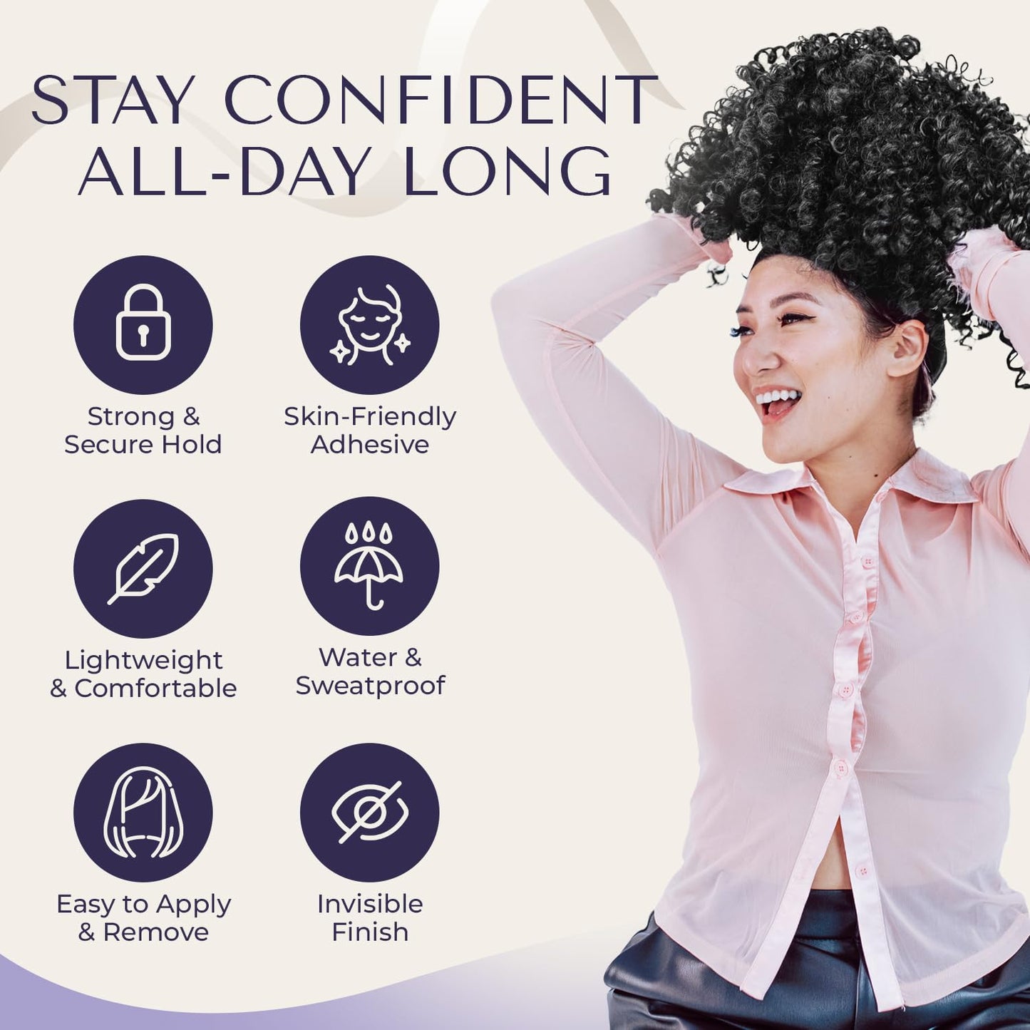 48pcs Wig Tape Double Sided Ultra Hold Lace Front Tape for Wigs Toupee Tapes Double Sided Hair T...