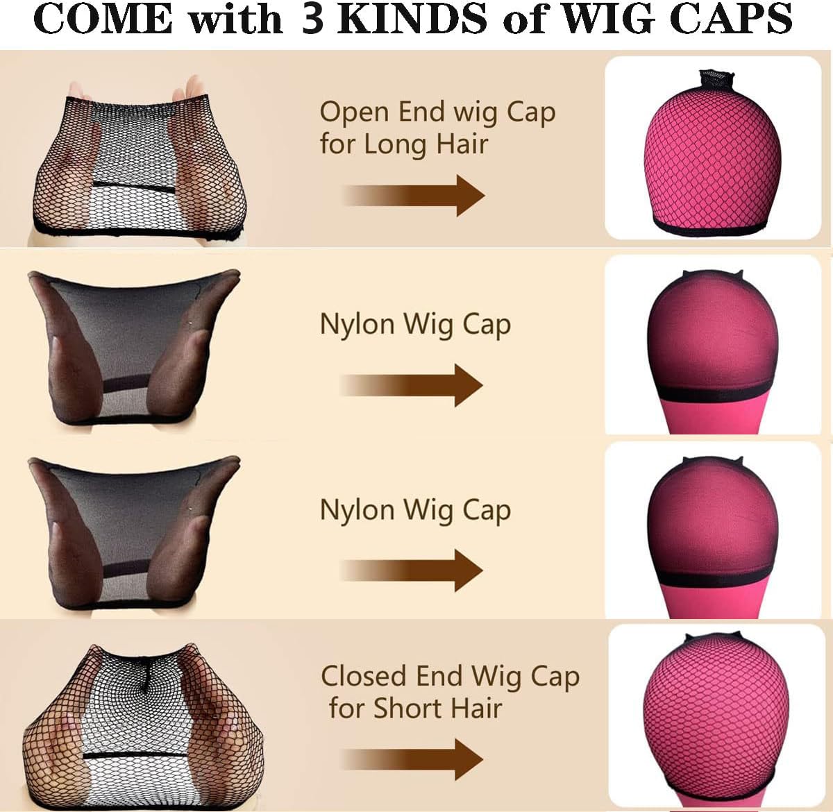 SZCY LLC 23 Inch Canvas Block Mannequin Head for Wigs Making Display with Wig Caps T Pins C Brist...
