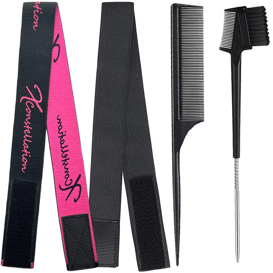 Wig Edge Control Band for Women  Elastic Headbands for Lace Front Wigs Lay Baby Hair Grip Edges W...