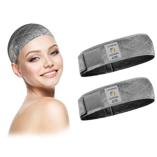 Dreamlover Wig Grip Bands for Keeping Wigs in Place Wig Grip Headband Grey 2 Pieces