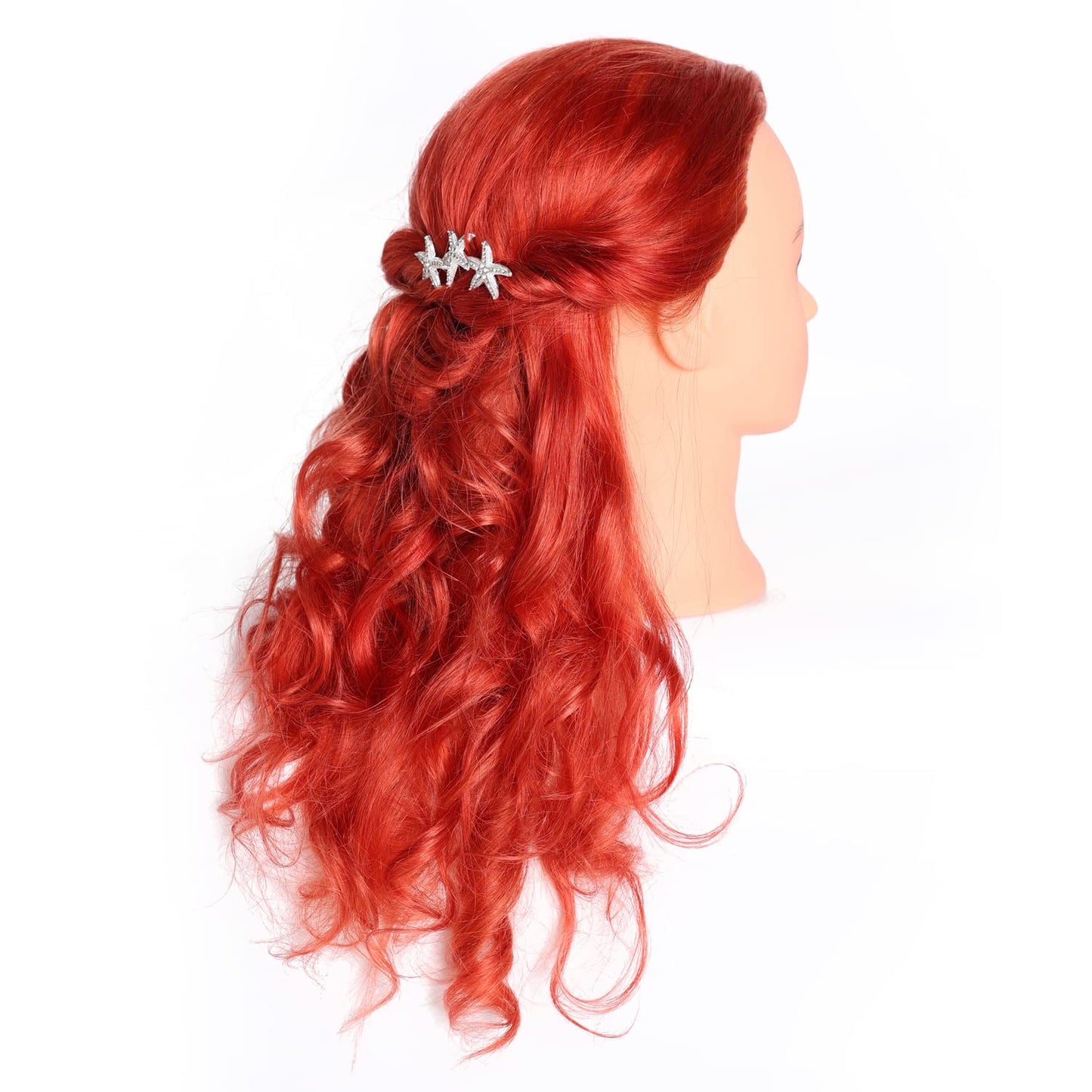 2022" 100 Human Hair Mannequin Head Training Head Cosmetology Manikin with Free Clamp Stand Blonde
