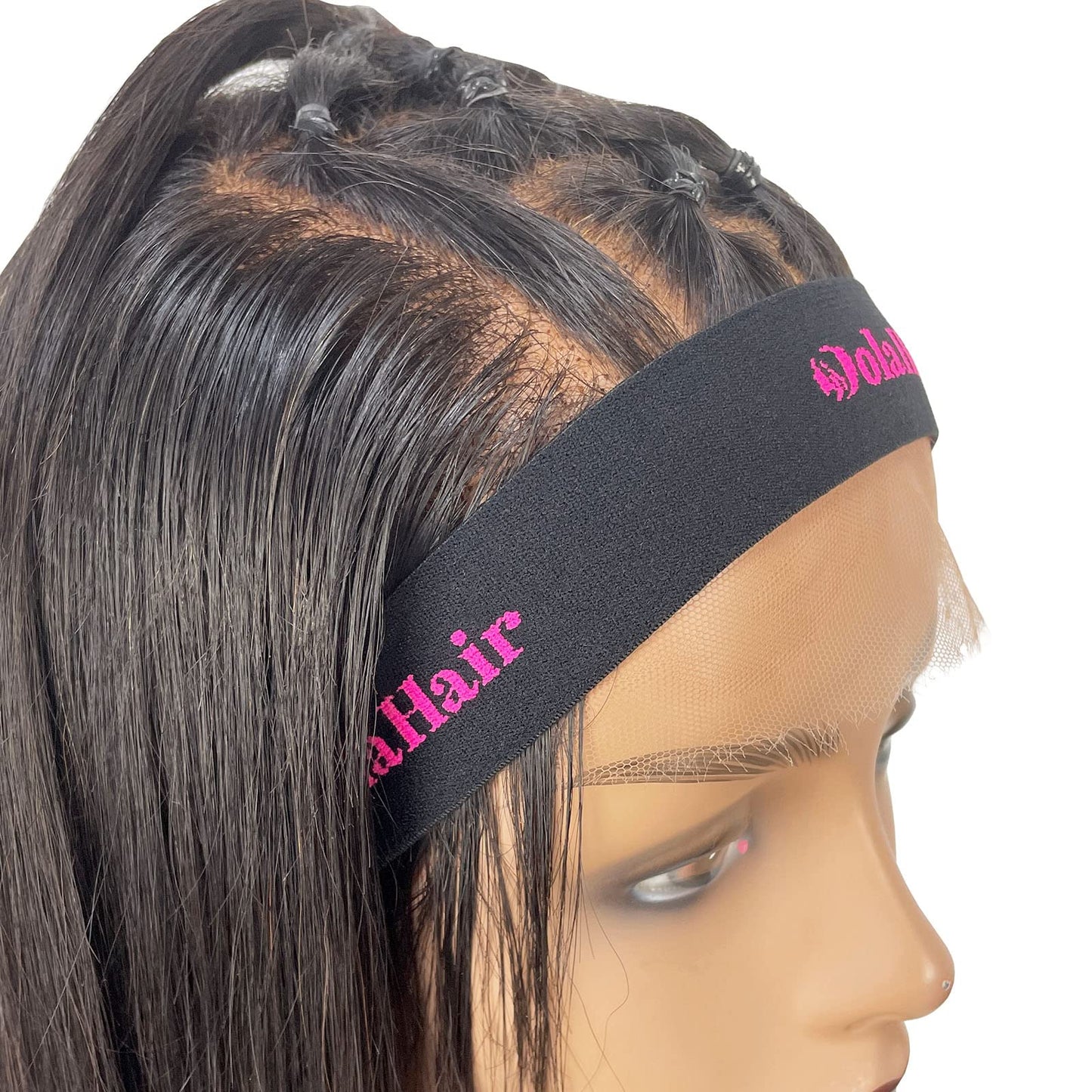 Dolahair Lace Melting Band Elastic Edge Wrap for Wigs 4PCS Bands to Lay and Hold Edges in Place