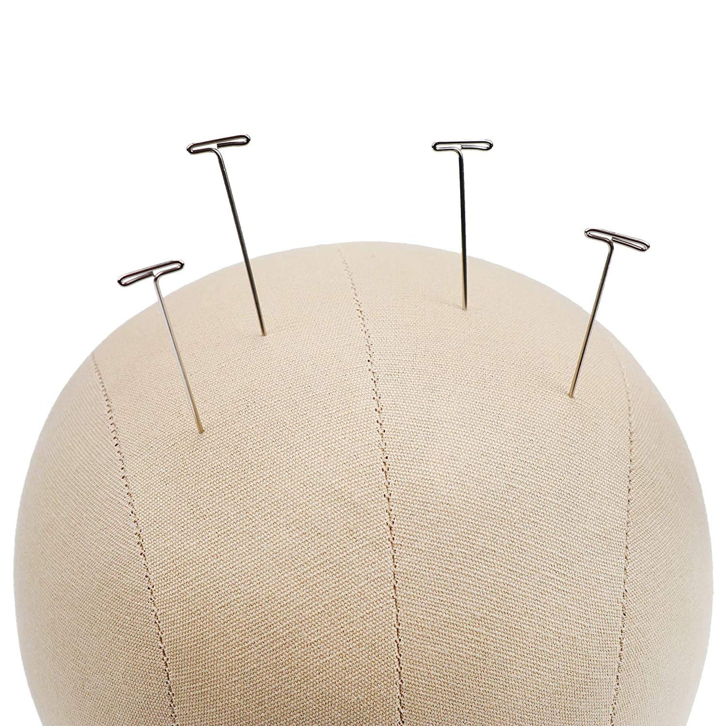 GEX 20"24" Cork Canvas Block Head Mannequin Head Wig Display Styling Head With Mount Hole Light B...