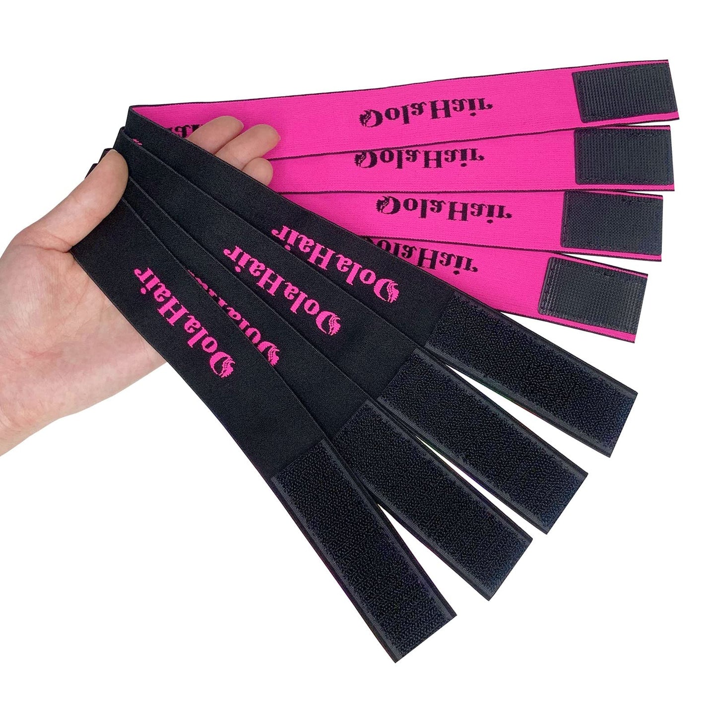 Dolahair Lace Melting Band Elastic Edge Wrap for Wigs 4PCS Bands to Lay and Hold Edges in Place