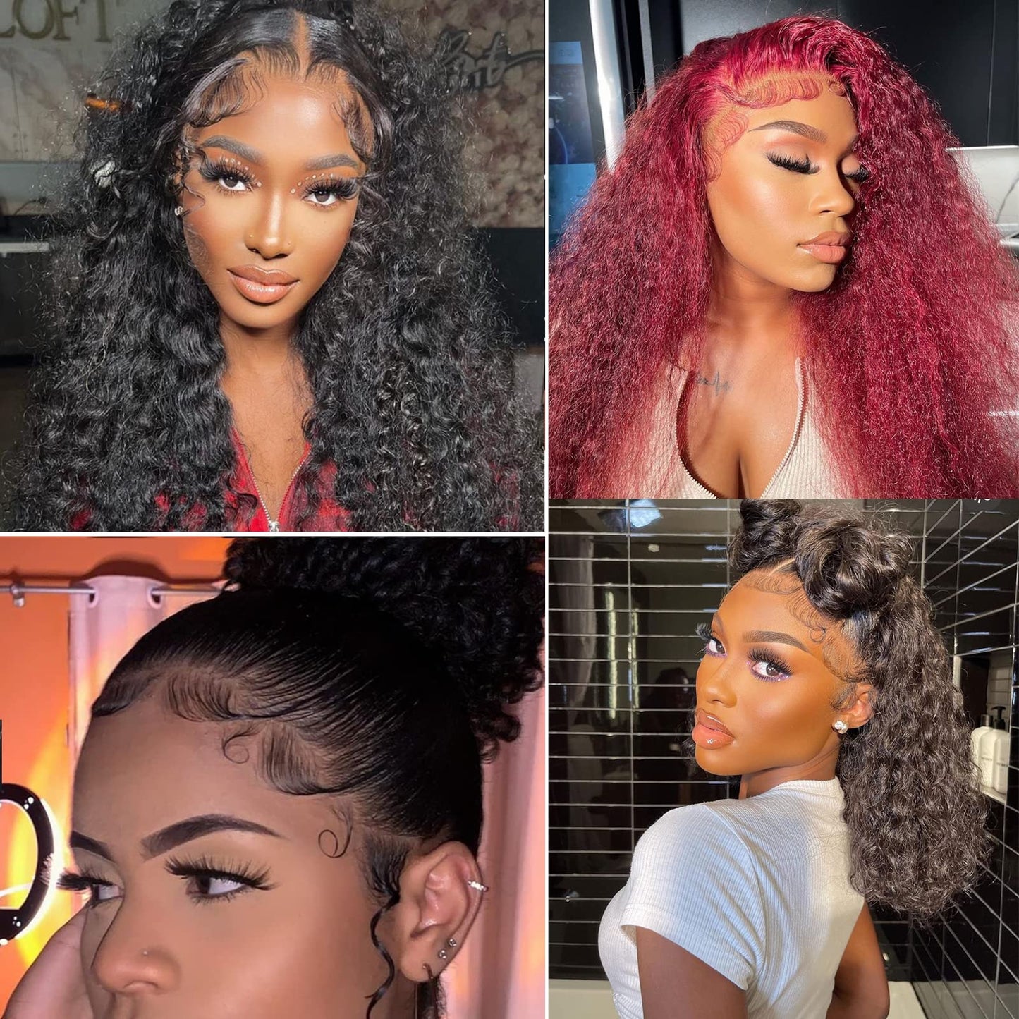 Elastic Wig Bands Set with Lace Melting Bands and Edge Wraps Keep Lace Front Wigs in Place Lay E...