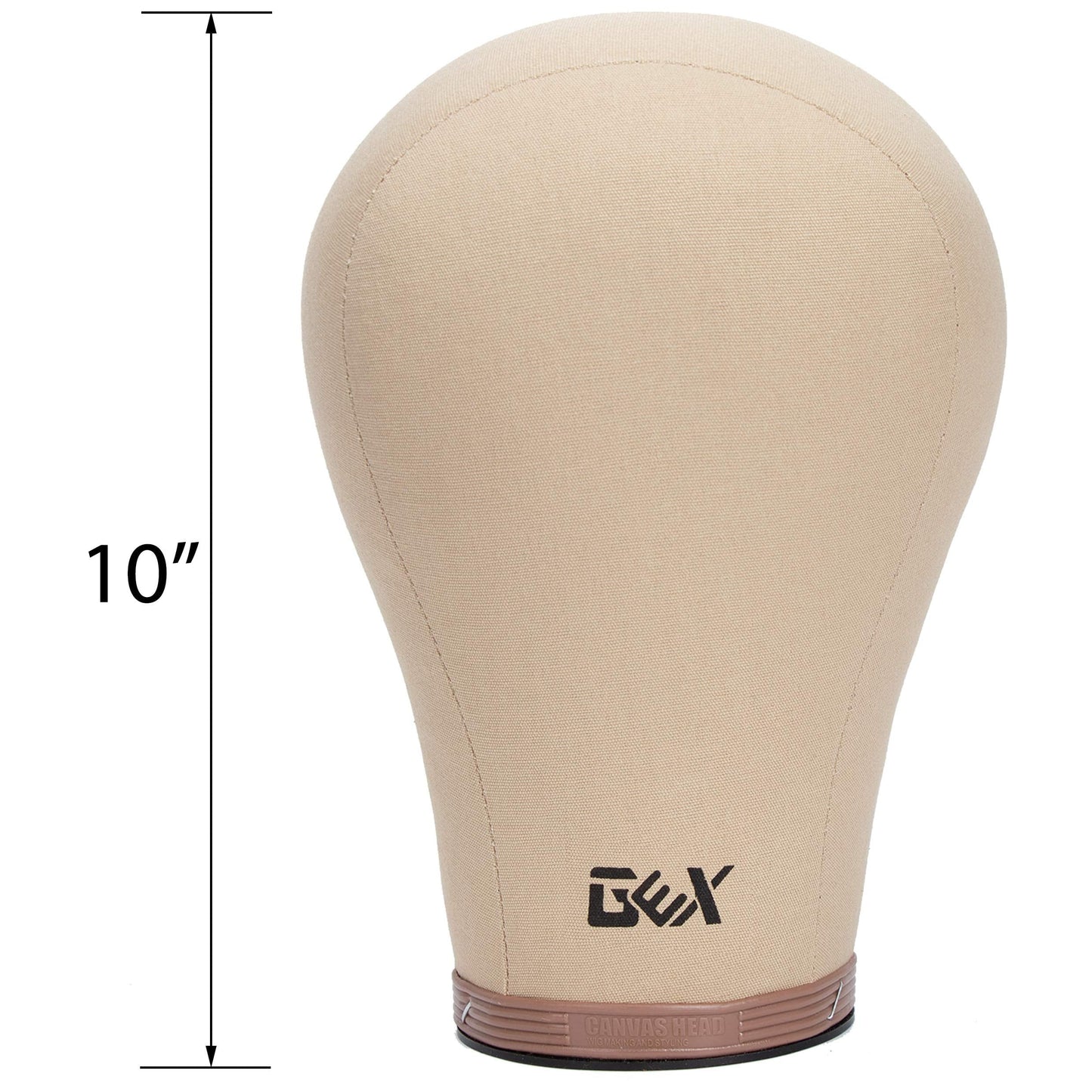 GEX 20"24" Cork Canvas Block Head Mannequin Head Wig Display Styling Head With Mount Hole Light B...