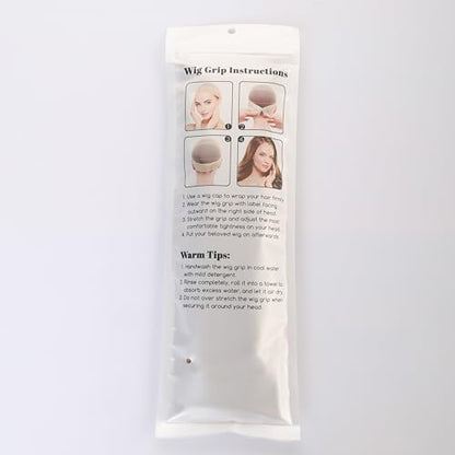 Dreamlover Wig Grip Bands for Keeping Wigs in Place Wig Grip Headband Grey 2 Pieces
