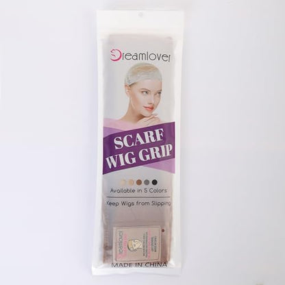 Dreamlover Wig Grip Band Velvet Wig Grip Brown 2 Pieces