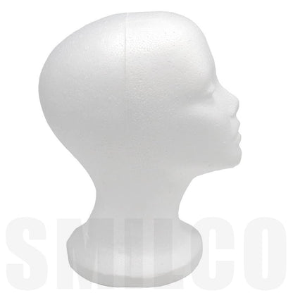 12" 3 Pcs Foam Wig Head  Tall Female Foam Mannequin Wig Stand and Holder for Style Model And Disp...