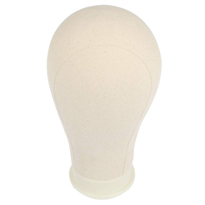 Leeven 21"24" Poly Canvas Block Head Professional Mannequin Canvas Head for Making DryingStyling ...