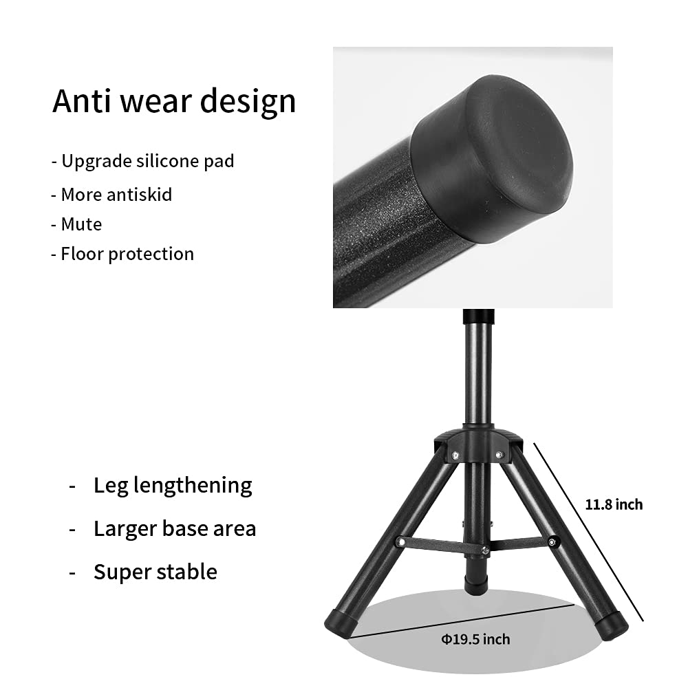 Wig Stand Tripod 55 Inch Metal Wig Mannequin Head Tripod Stand For Hairdressing Training Head Adj...