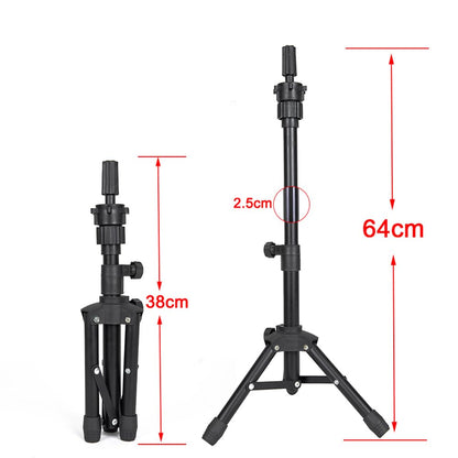 MINI Wig Stand Tripod 25 Inch Adjustable Mannequin Head Stand Wig Head Stand for Training Heads A...