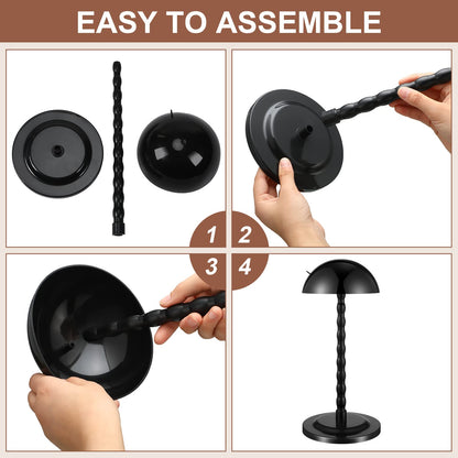 Reginary 8 Pieces Wig Head Stand for Multiple Wigs Mannequin Head 138 Inch Portable Hat Display S...