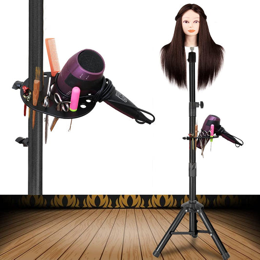 Wig Stand Tripod 55 Inch Metal Wig Mannequin Head Tripod Stand For Hairdressing Training Head Adj...