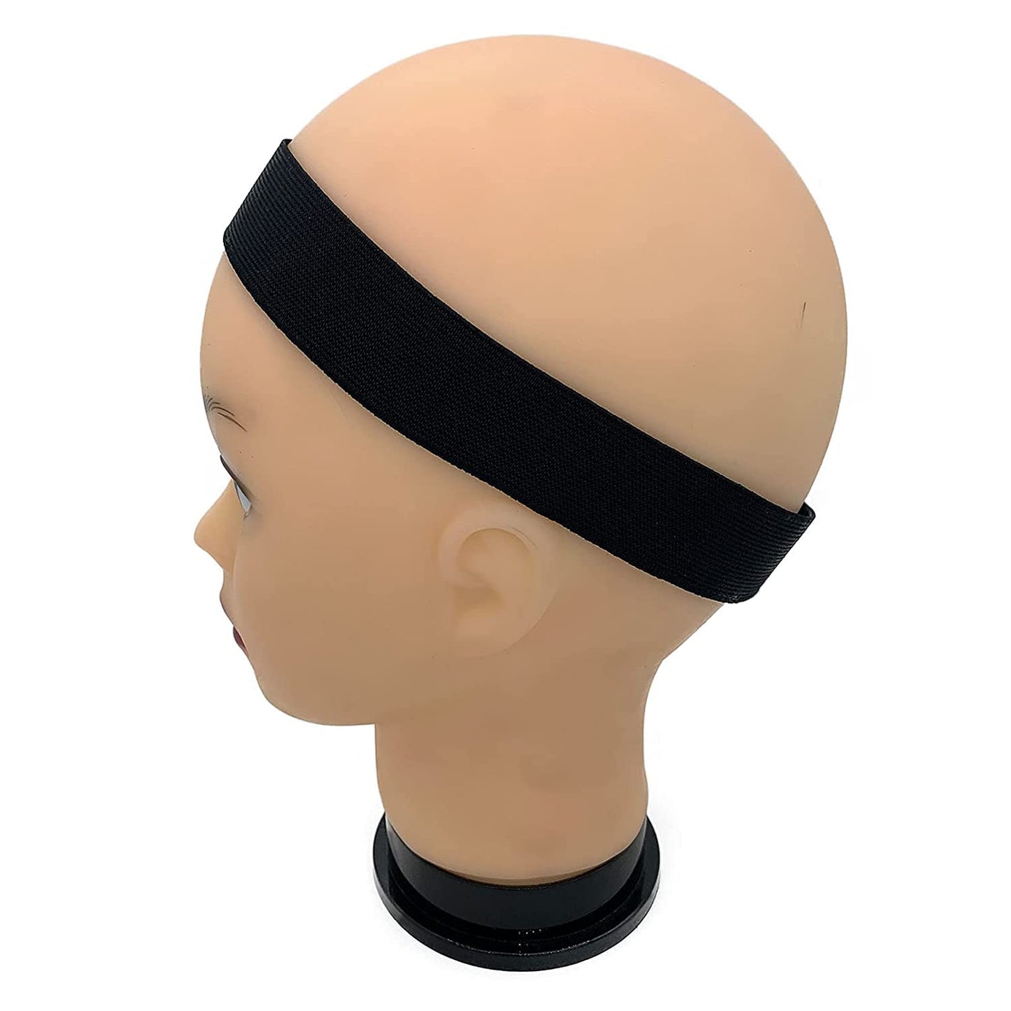 Atimiaza 2 Pcs Elastic Bands for Wig Lace Melting Edge Wrap to Lay Edges Black Pack of 2