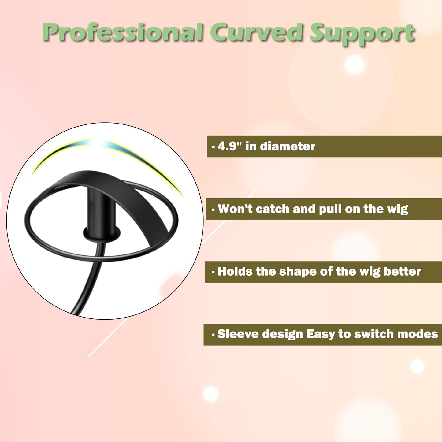 Lhysn Wig Stands  Multiple Wig Hanger Display Rack Holder Storage Organizer for Mannequin Head Me...