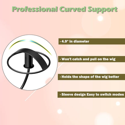 Lhysn Wig Stands  Multiple Wig Hanger Display Rack Holder Storage Organizer for Mannequin Head Me...