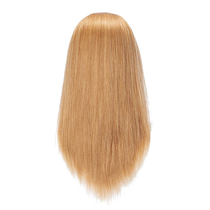 2022" 100 Human Hair Mannequin Head Training Head Cosmetology Manikin with Free Clamp Stand Blonde