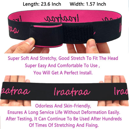 Iraatraa 6 Pcs Elastic Wig Band Set  Lace Melting Bands For Lace Front Wigs Keeping Wigs In Place...