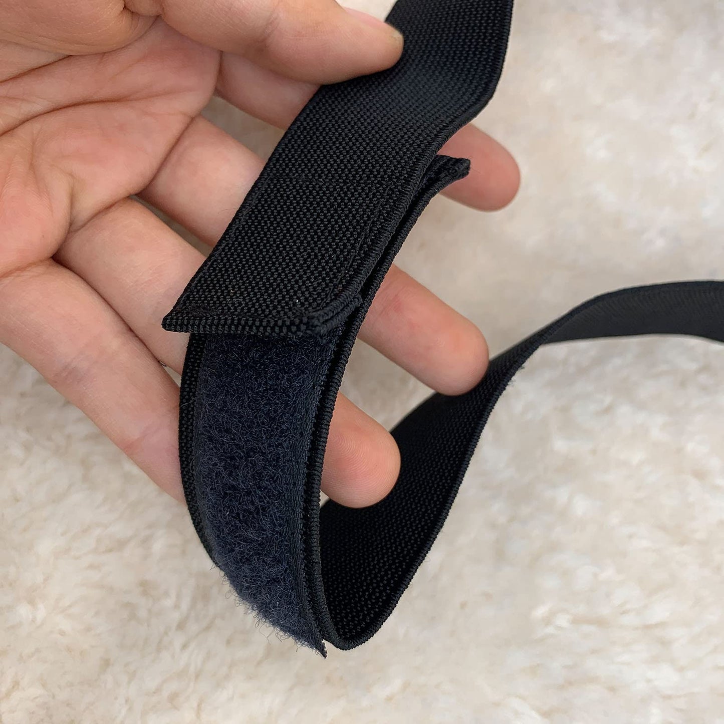Atimiaza 2 Pcs Elastic Bands for Wig Lace Melting Edge Wrap to Lay Edges Black Pack of 2