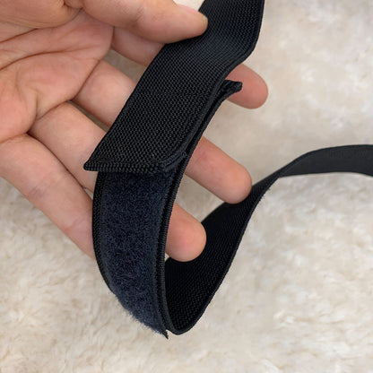 Atimiaza 2 Pcs Elastic Bands for Wig Lace Melting Edge Wrap to Lay Edges Black Pack of 2