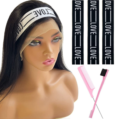 Iraatraa Elastic Bands For Wig 5 Piece Set Latex And Nylon Lace Front Hairband Melting Band For K...