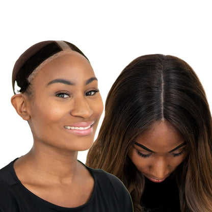 MILANO COLLECTION Lace WiGrip  Lace WigCap Combo Premium Lace Wig Cap  Wig Band for Women Adjusta...