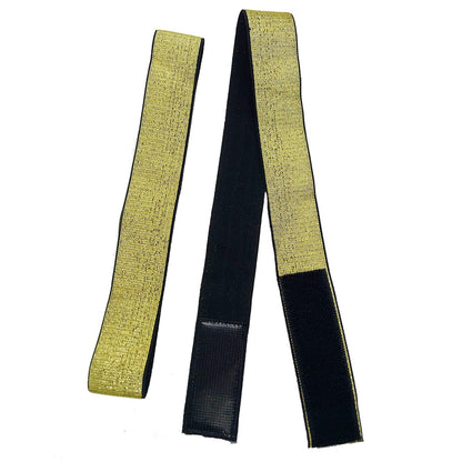 Atimiaza 2 Pcs Elastic Gold Lace Melting Bands  Wig Band for Lace Fronts Edge Wrap to Lay Edges P...