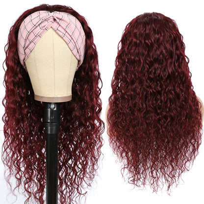Aiterina Headband Wig deep wave human hair wigs for Black Women Brazilian Remy Hair Glueless Non ...