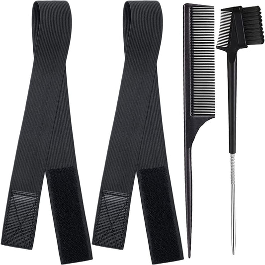 XConstellation 2 Pcs Wig Band For Melting Lace Band Elastic Bands For Wig Edge Lace Frontal Melt ...