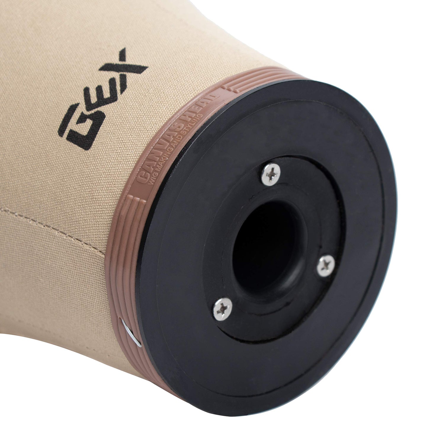 GEX 20"24" Cork Canvas Block Head Mannequin Head Wig Display Styling Head With Mount Hole Light B...