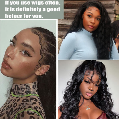Adjustable Elastic Bands for Wigs and Lace Frontals  4 Pcs MeltResistant Grip Bands Edge Wraps to...