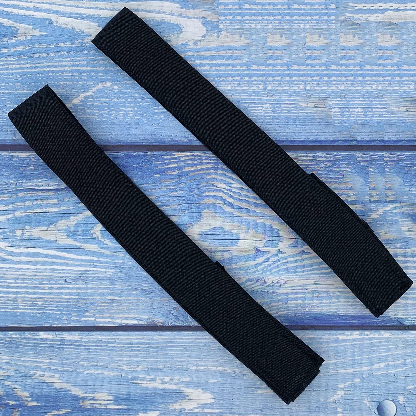 Atimiaza 2 Pcs Elastic Bands for Wig Lace Melting Edge Wrap to Lay Edges Black Pack of 2