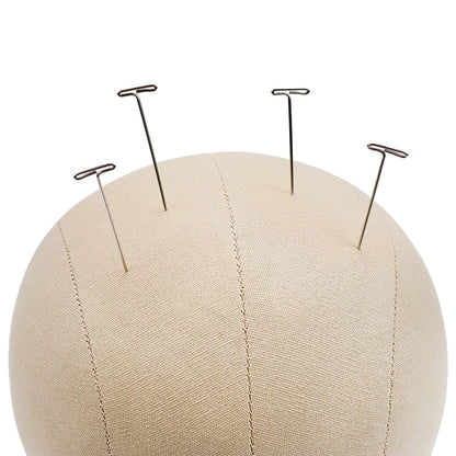 GEX 20"24" Cork Canvas Block Head Mannequin Head Wig Display Styling Head With Mount Hole Light B...